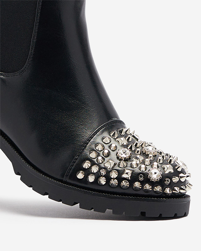 Женские сапоги на шпильках черного цвета Amerapi- Footwear
