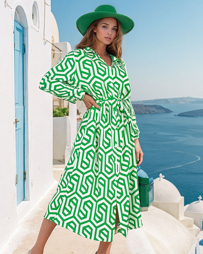 Royalfashion Women's print midi dress