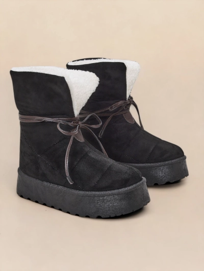 Royalfashion Women's lace-up snow boots Wdeno
