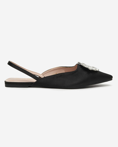 Black Etalli ballerina slippers. Footwear