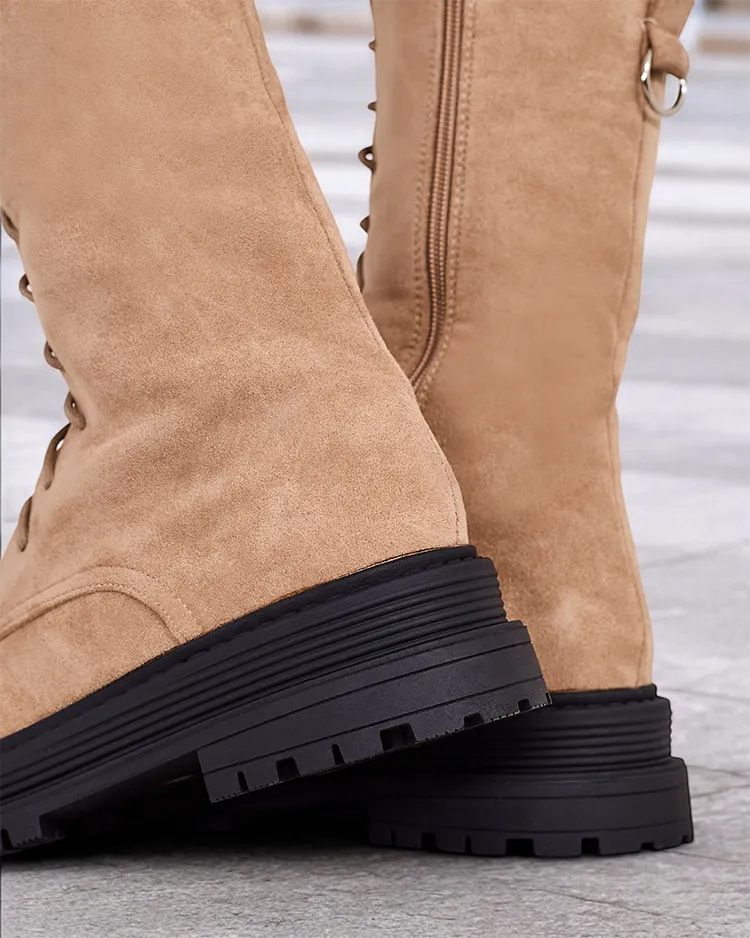 Royalfashion Women's Lace-up Boots Werces