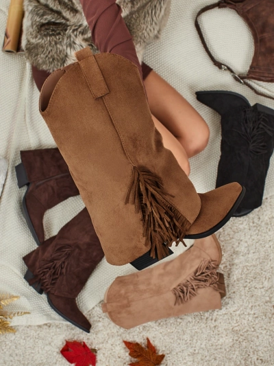 Botki damskie z zabudowaną cholewką Tovris