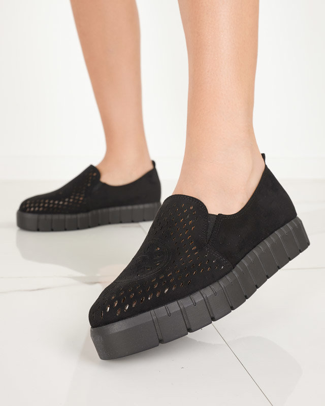 Women's black openwork shoes Ihalmi - Footwear