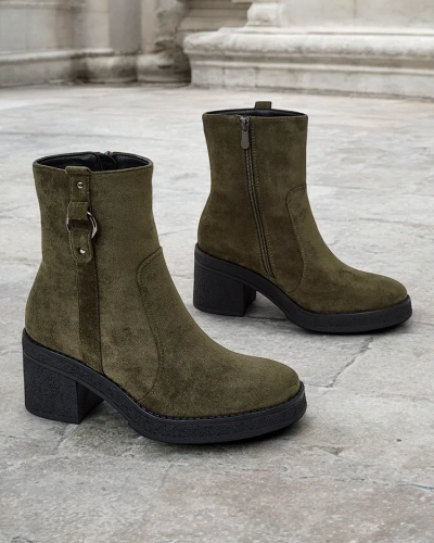 Royalfashion Women's ankle boots on a pole Boron