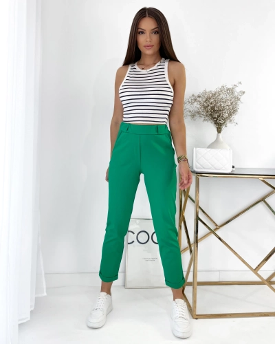 Royalfashion Темно-зеленые женские леггинсы