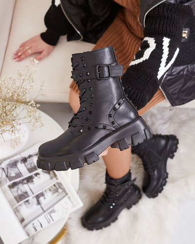 Royalfashion Women's bagger boots in black Dzettey