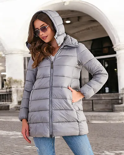 Женская стёганая зимняя куртка Royalfashion