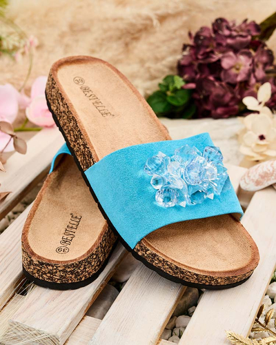 Royalfashion Women's Villo rhinestone flip-flops