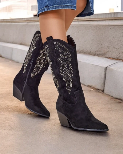 Royalfashion Ladies cowboy boots with a heel Kokoko