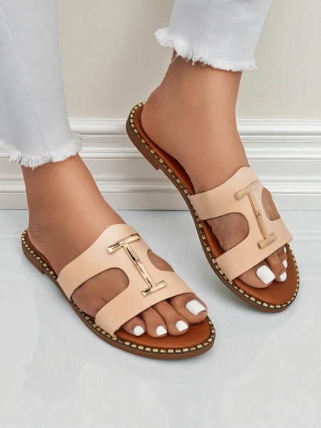 Royalfashion Sieviešu sandaļas ar līdzenu zoli Maya Louise