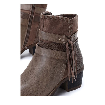 Boots on the post in dark brown Junco - Footwear 1