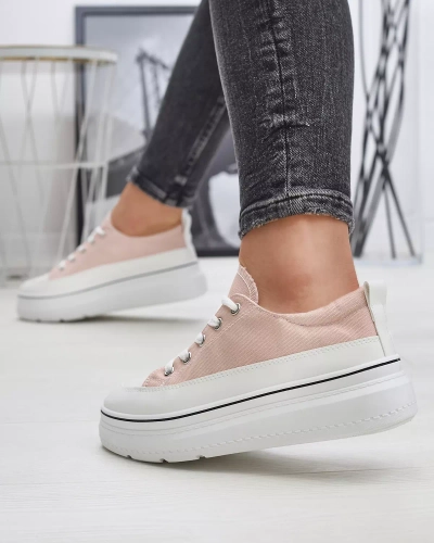 Women's powdered sneakers on the Veritar platform - Footwear