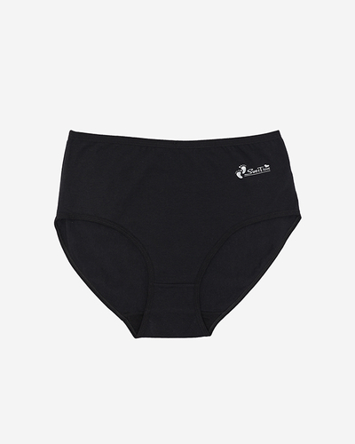 Black women's briefs, briefs, type PLUS SIZE- Underwear