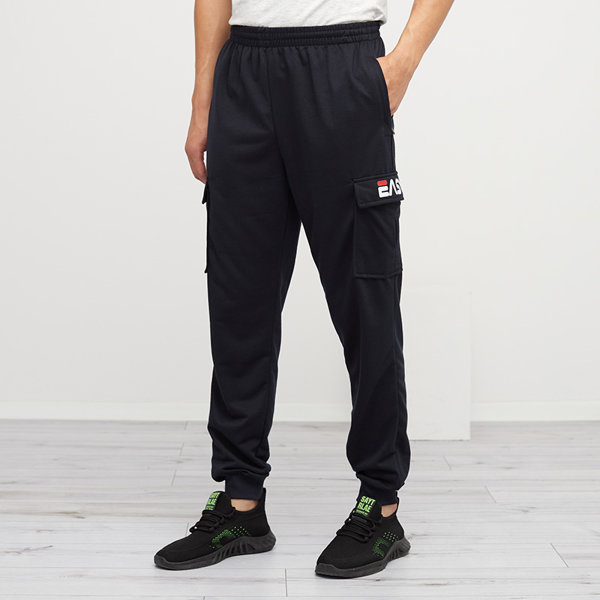 Navy blue men's sweatpants with pockets - Clothing