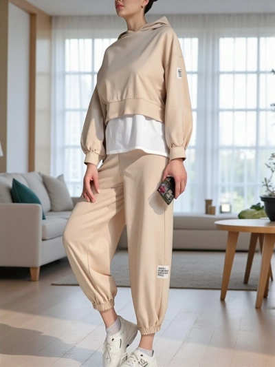 Royalfashion Women's cotton set with a shirt insert