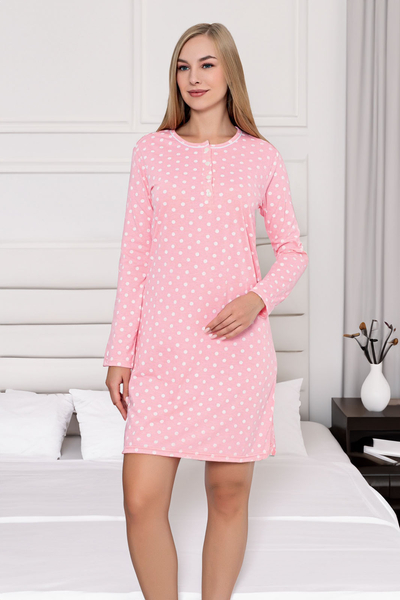 Royalfashion Kokvilnas sieviešu naktskrepa ar lodes