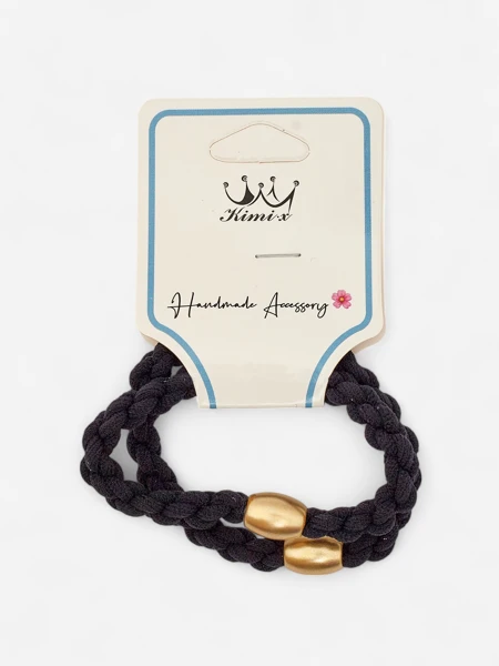 Royalfashion Set of 2 braided hair elastics Plecessi