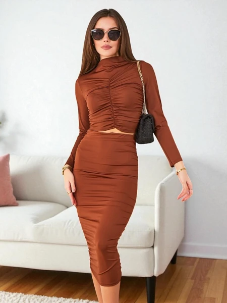 Royalfashion Sieviešu zīmuļa vidējais svārki