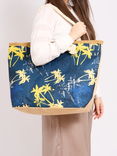 Royalfashion Large fabric bag with print