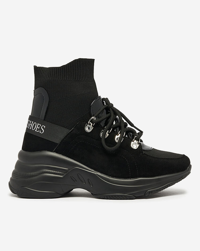 Royalfashion Sieviešu melnas siltinātas kedas Aleppo