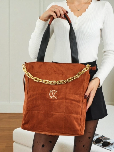 Torebka damska shopper eko zamszowa Twilight Life