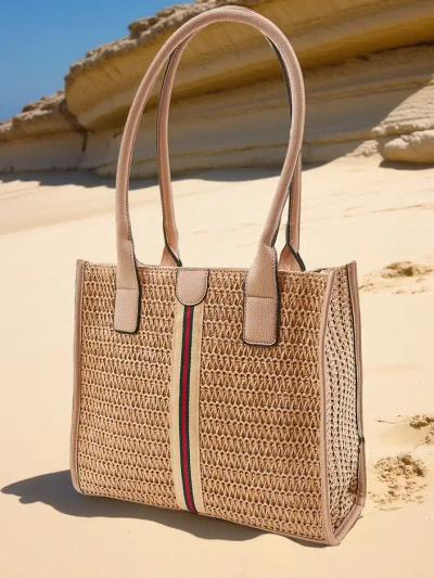 Royalfashion Large straw women's summer handbag