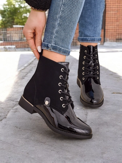 Royalfashion Women's lace-up boots Safalle