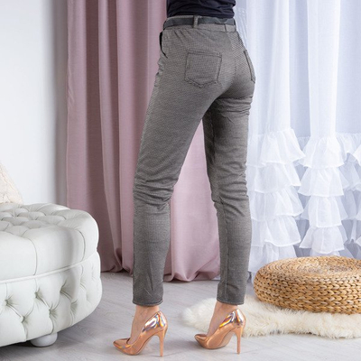 Houndstooth trousers PLUS SIZE - Trousers 1