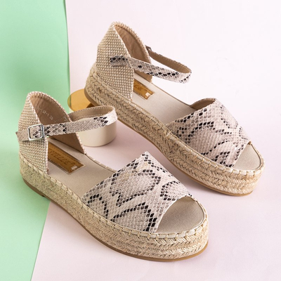 Serpentine women's platform sandals Almira - Footwear