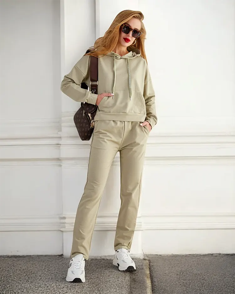 Royalfashion Хлопковый женский комплект толстовок