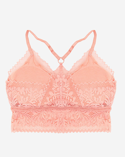 Women's lace bralette in pink color - Underwear