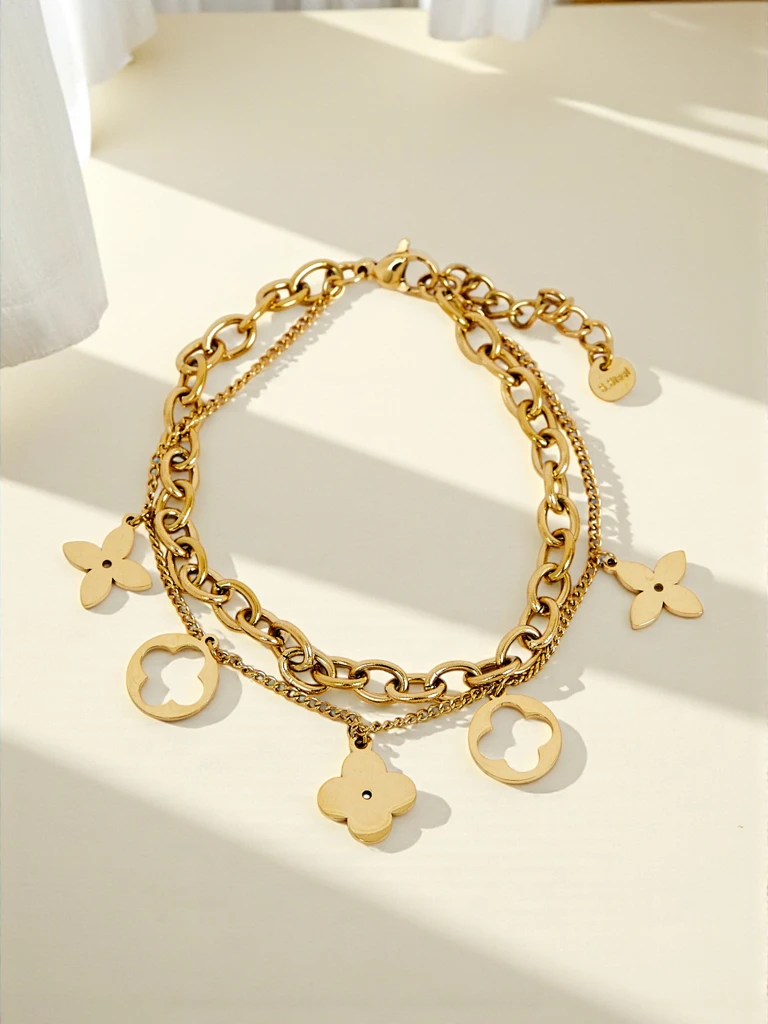 Aurelia Fiorenza Bracelet me botanic medallions