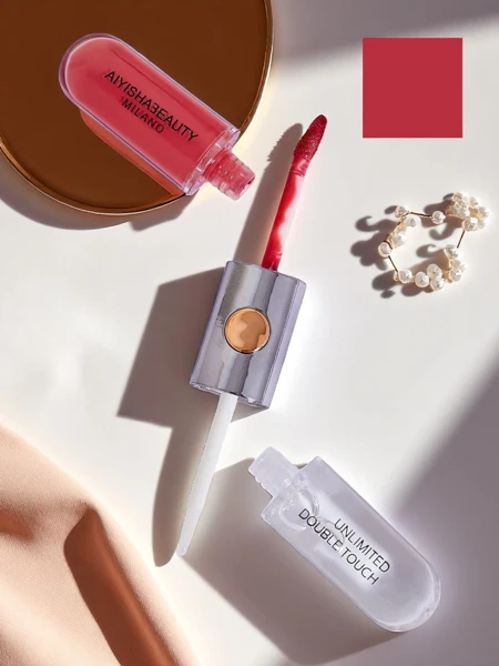 Lūpu krāsa un caurspīdīgs lūpu spīdums 2-vienā Cherry Mocha