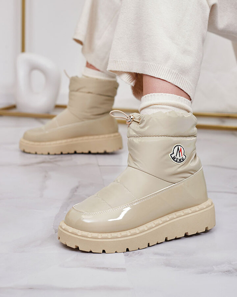 Royalfashion Женские сапоги-слипы светло-коричневого цвета Ireda