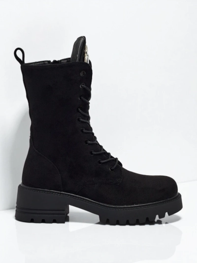 Emelune Eco Suede Lace-up Women's Ankle Boots