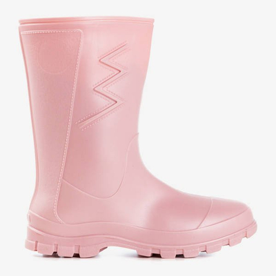 Taif pink matt rubber wellies - Wellies 1
