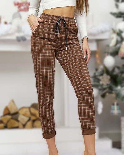 Royalfashion Women's Checked Pants