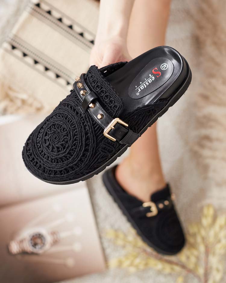 Royalfashion Women's flip-flops with embroidery Leronip