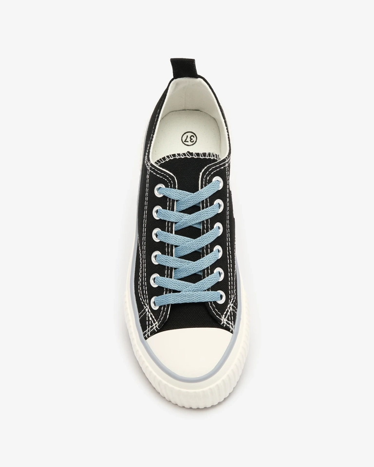 Melnas sieviešu mežģīņu kedas Tasabba- Footwear