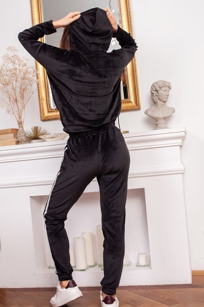 Women's black tracksuit set - Clothing