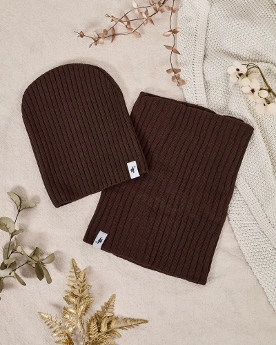 Royalfashion Ziemas komplekts universāls - cepure ar kakla sildītāju