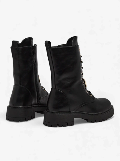 Eko skórzane sznurowane botki damskie Venit