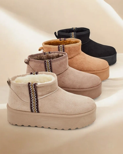 Royalfashion īsie sniega zābaki sievietēm Haluzi