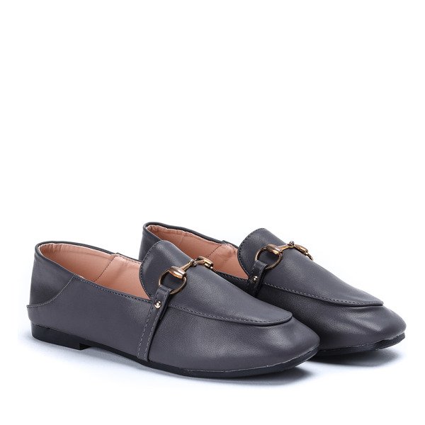 Gray Ariellea Faux Leather Loafers - Footwear