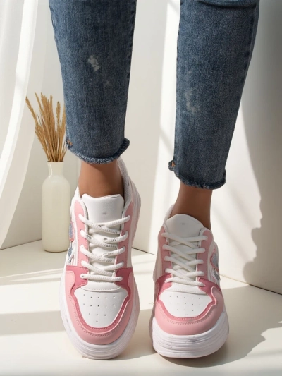 Royalfashion Women's Sneakers with Glitter Samoles
