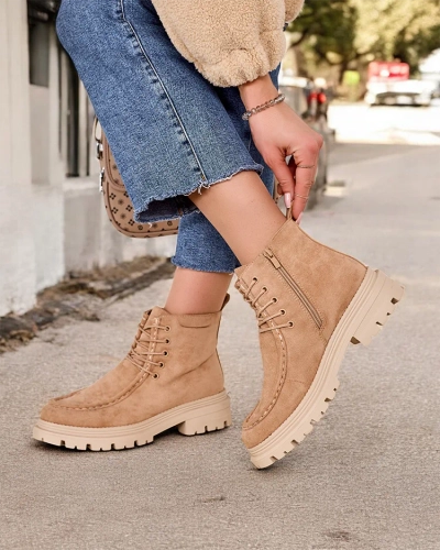 Royalfashion Women's lace-up ankle boots Rullose
