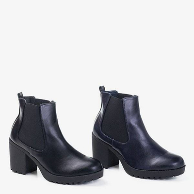 Black women's Vireek heeled ankle boots - Footwear