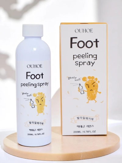 Spray foot and heel peeling