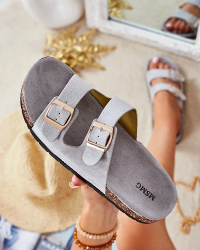 Royalfashion Women's flip-flops with buckles Foumy