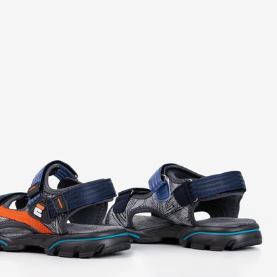 Gray and navy blue children's sandals from Bruno - Footwear
